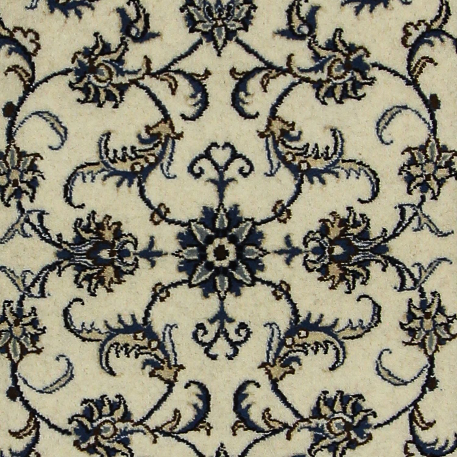 Tapis de couloir Tapis persan - Nain - 296 x 79 cm - beige
