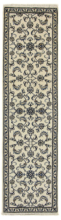 Tapis de couloir Tapis persan - Nain - 290 x 78 cm - beige