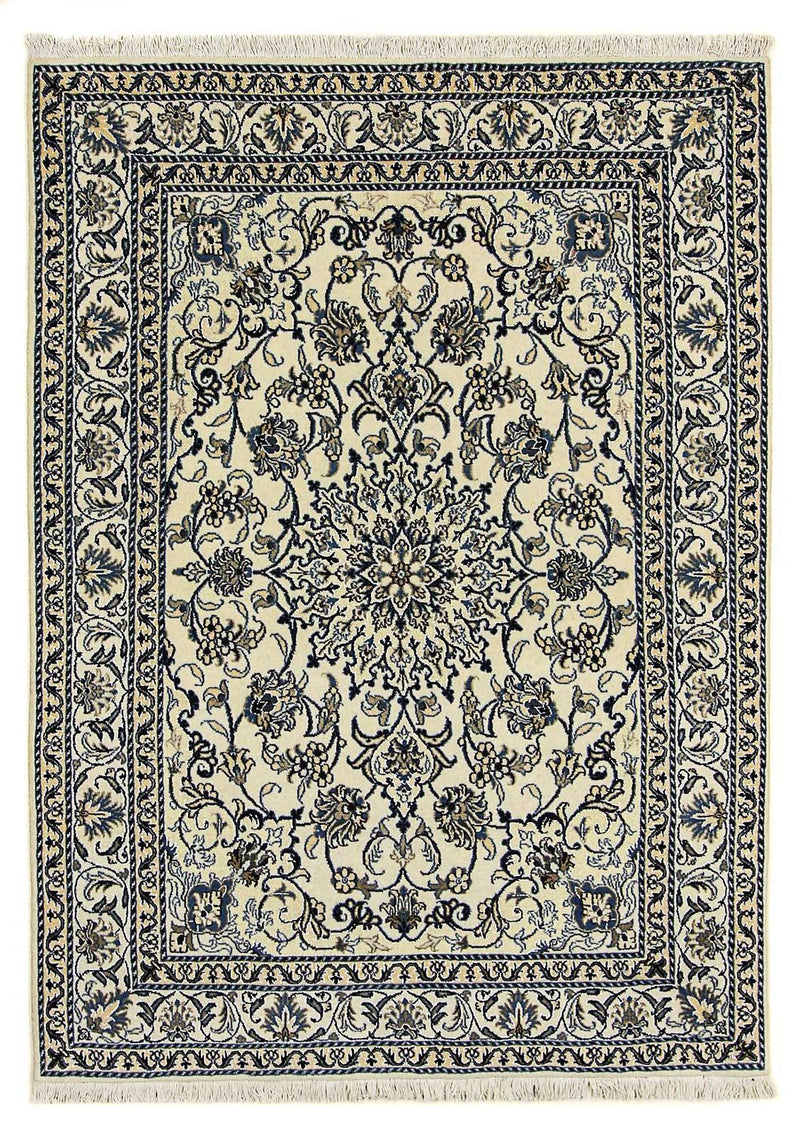 Tapis persan - Nain - 200 x 148 cm - beige