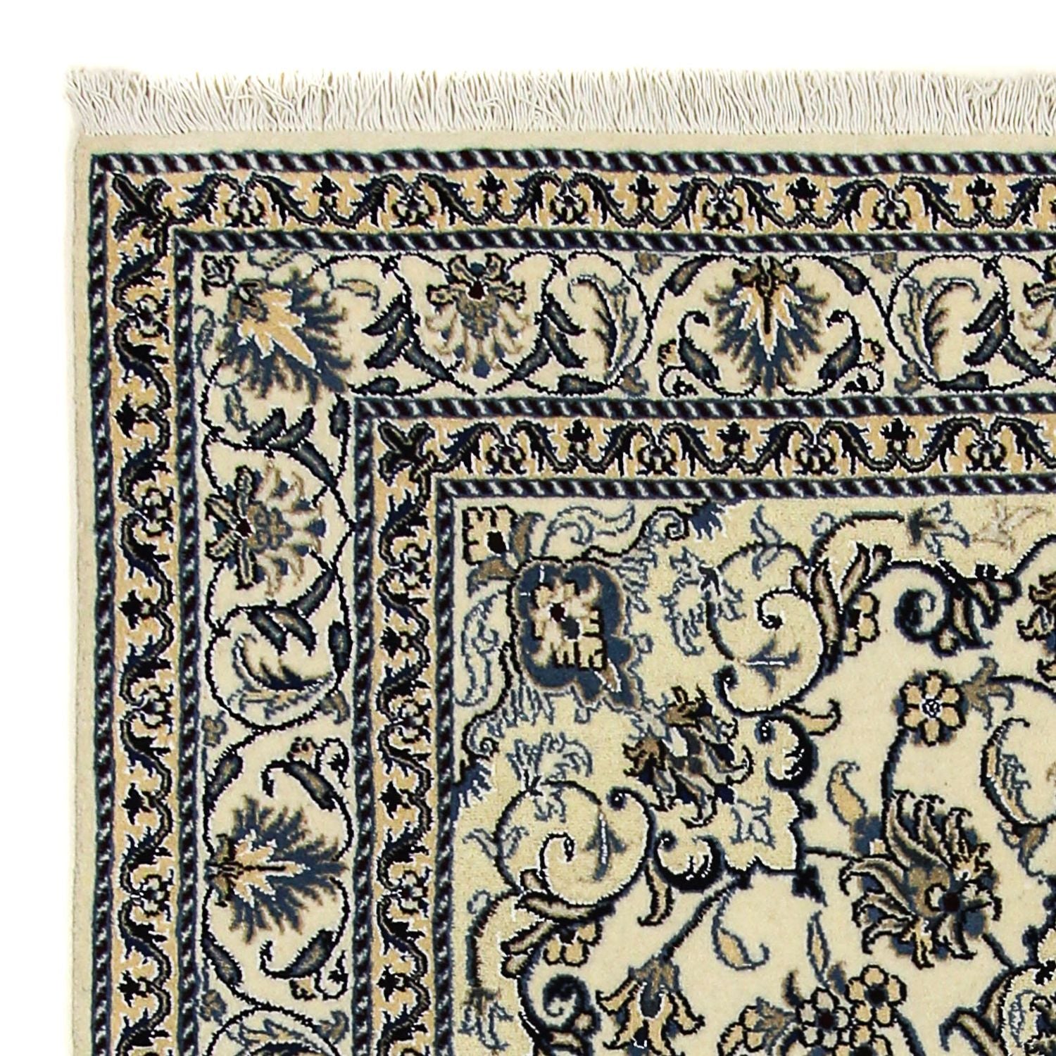 Tapis persan - Nain - 200 x 148 cm - beige