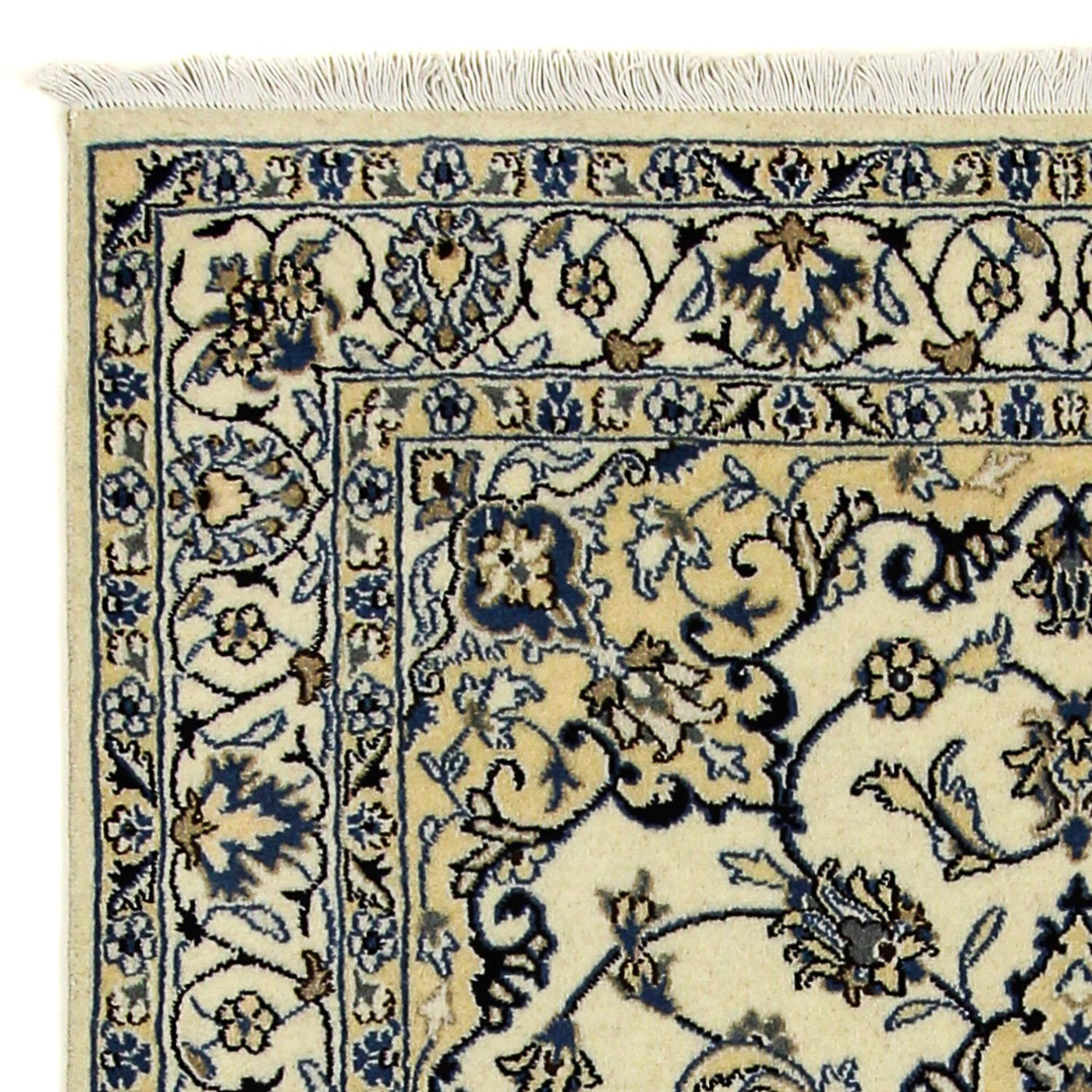 Tapis persan - Nain - 203 x 125 cm - beige