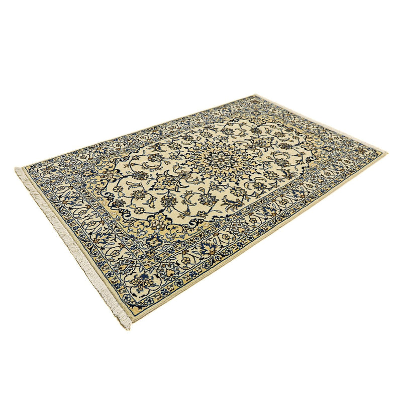 Tapis persan - Nain - 203 x 125 cm - beige