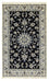 Tapis persan - Nain - 200 x 120 cm - bleu foncé