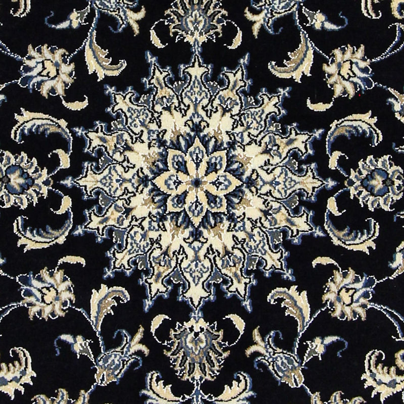 Tapis persan - Nain - 200 x 120 cm - bleu foncé