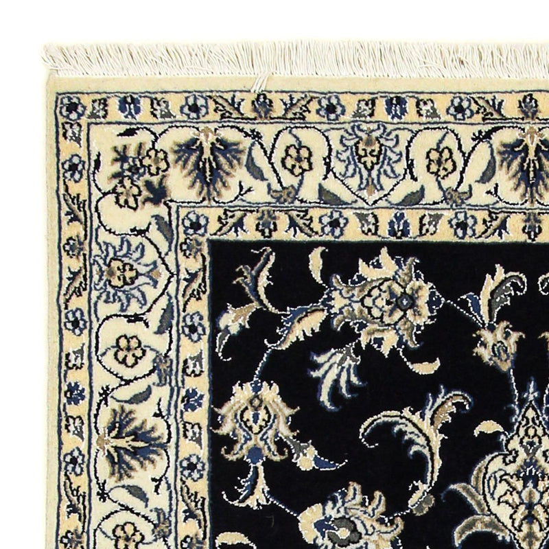 Tapis persan - Nain - 200 x 120 cm - bleu foncé