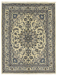 Tapis persan - Nain - 196 x 150 cm - beige