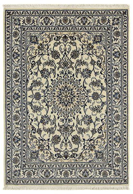 Tapis persan - Nain - 205 x 146 cm - beige