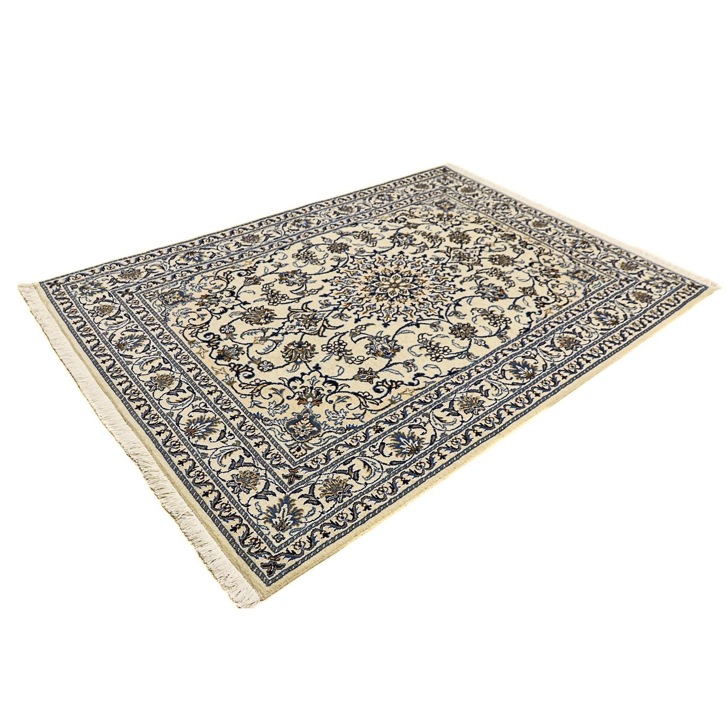 Tapis persan - Nain - 205 x 146 cm - beige