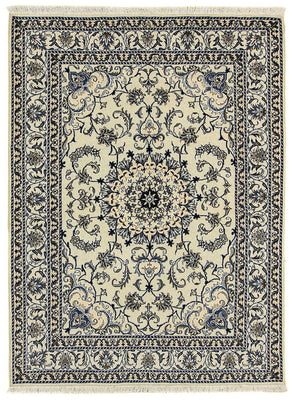 Tapis persan - Nain - 204 x 150 cm - beige