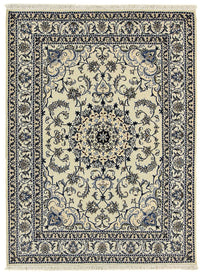Tapis persan - Nain - 204 x 150 cm - beige