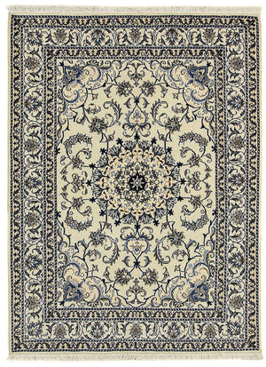 Tapis persan - Nain - 204 x 150 cm - beige