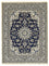 Tapis persan - Nain - 198 x 151 cm - bleu foncé