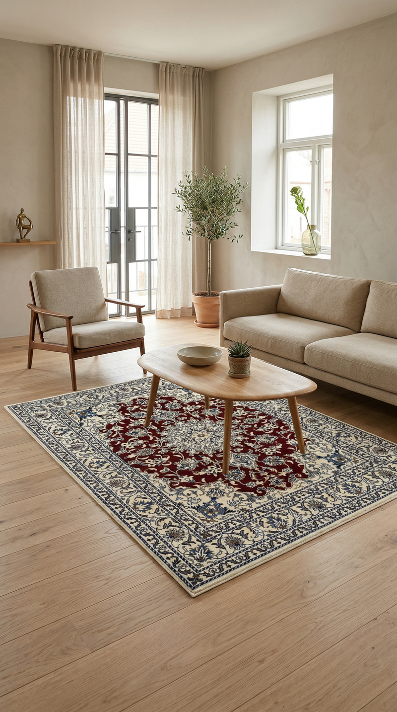 Tapis de Nain - 12 lignes Tapis 191x147cm - Tapis persan