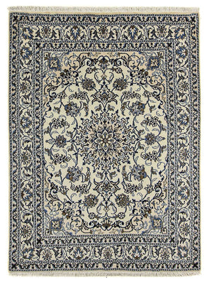 Tapis persan - Nain - 197 x 147 cm - beige