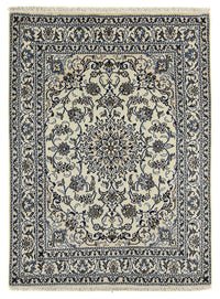 Tapis persan - Nain - 197 x 147 cm - beige