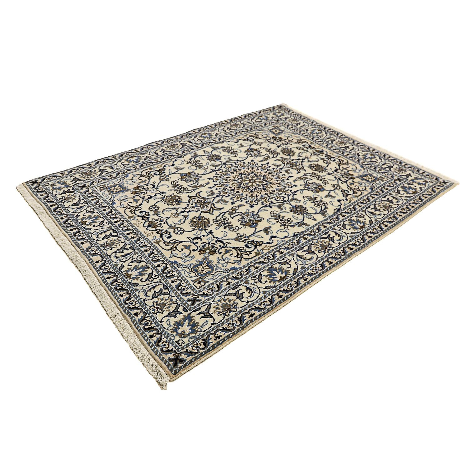 Tapis persan - Nain - 197 x 147 cm - beige