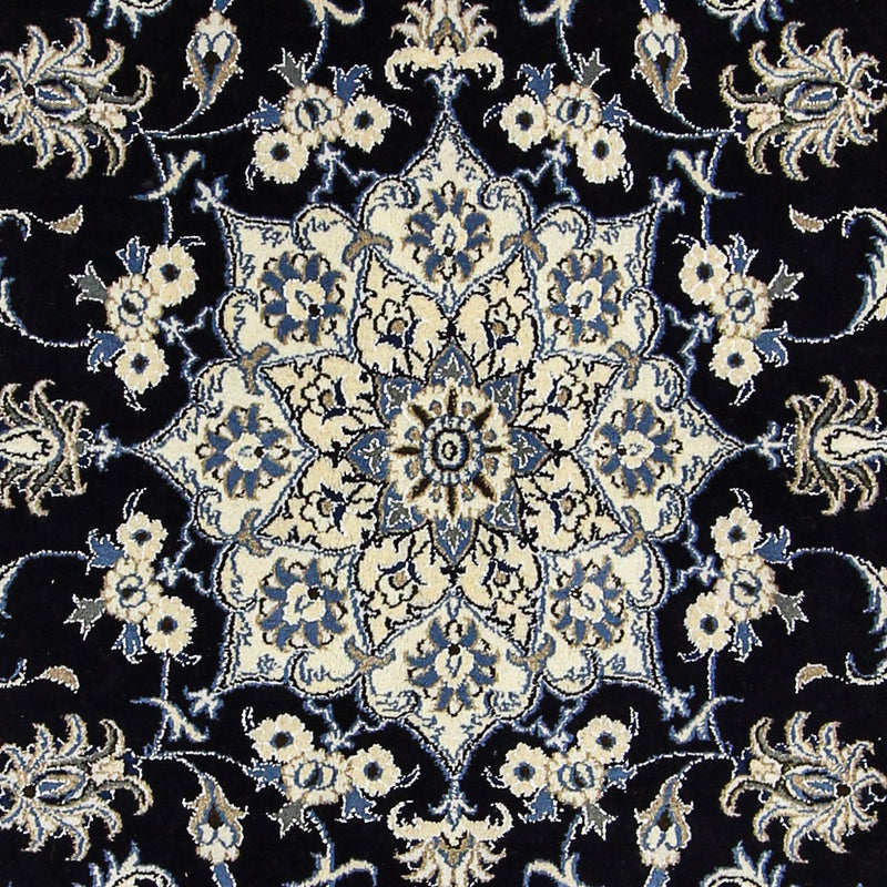 Tapis persan - Nain - 235 x 165 cm - bleu foncé