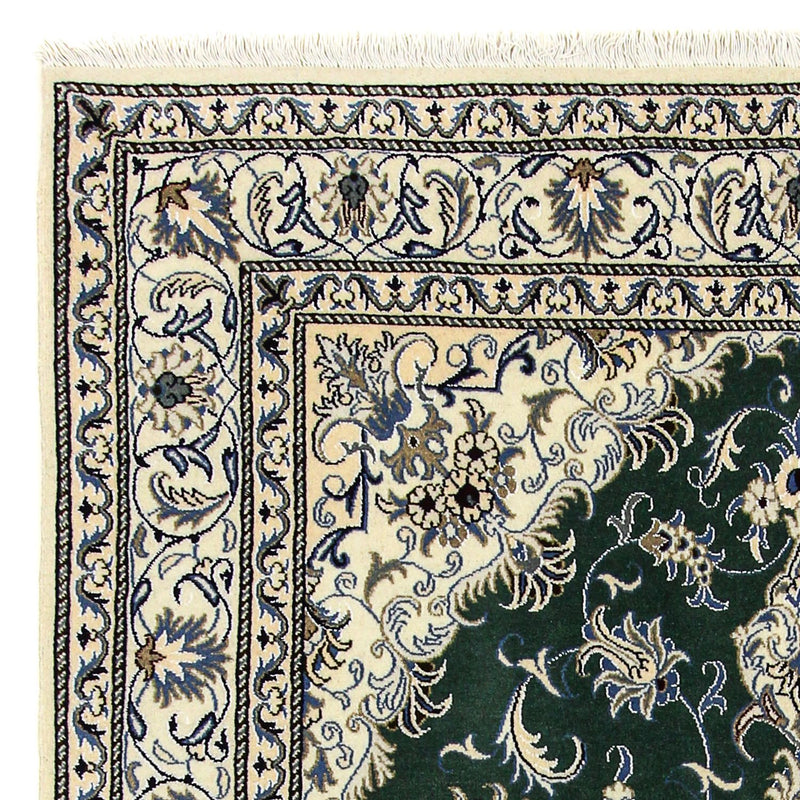 Tapis persan - Nain - 245 x 170 cm - vert foncé