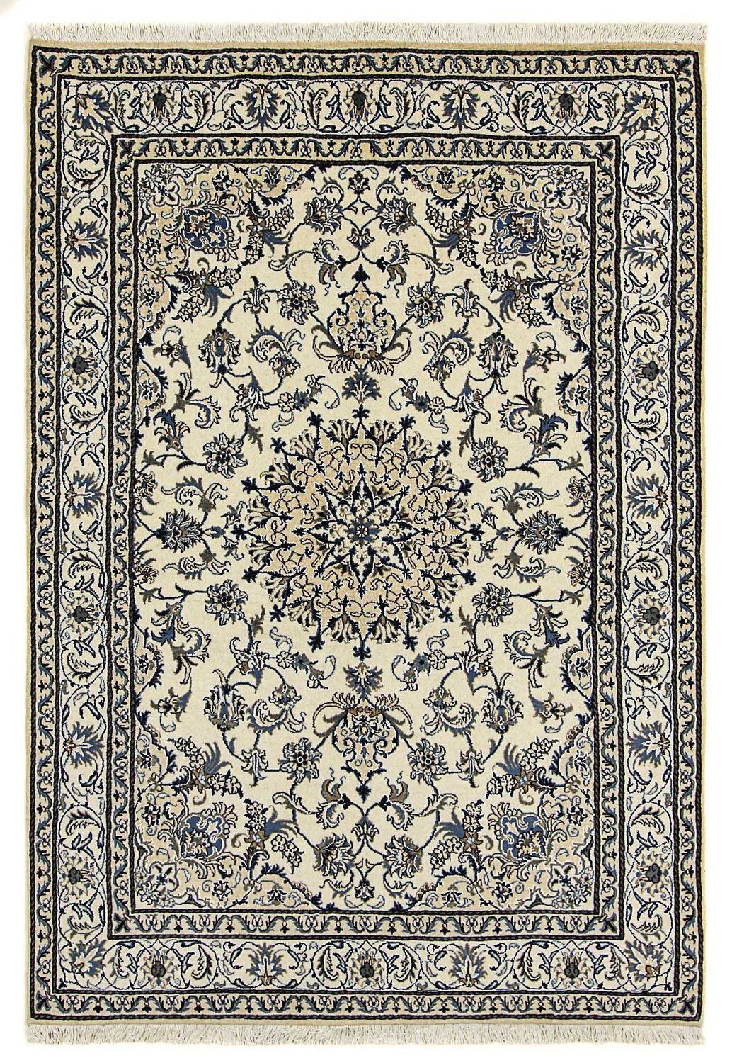 Tapis persan - Nain - 240 x 167 cm - beige