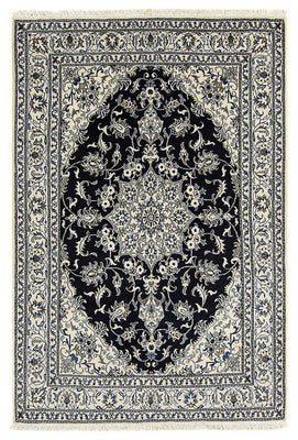 Tapis persan - Nain - 246 x 164 cm - bleu foncé