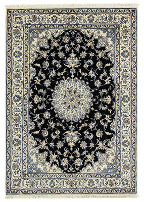 Tapis persan - Nain - 240 x 170 cm - bleu foncé