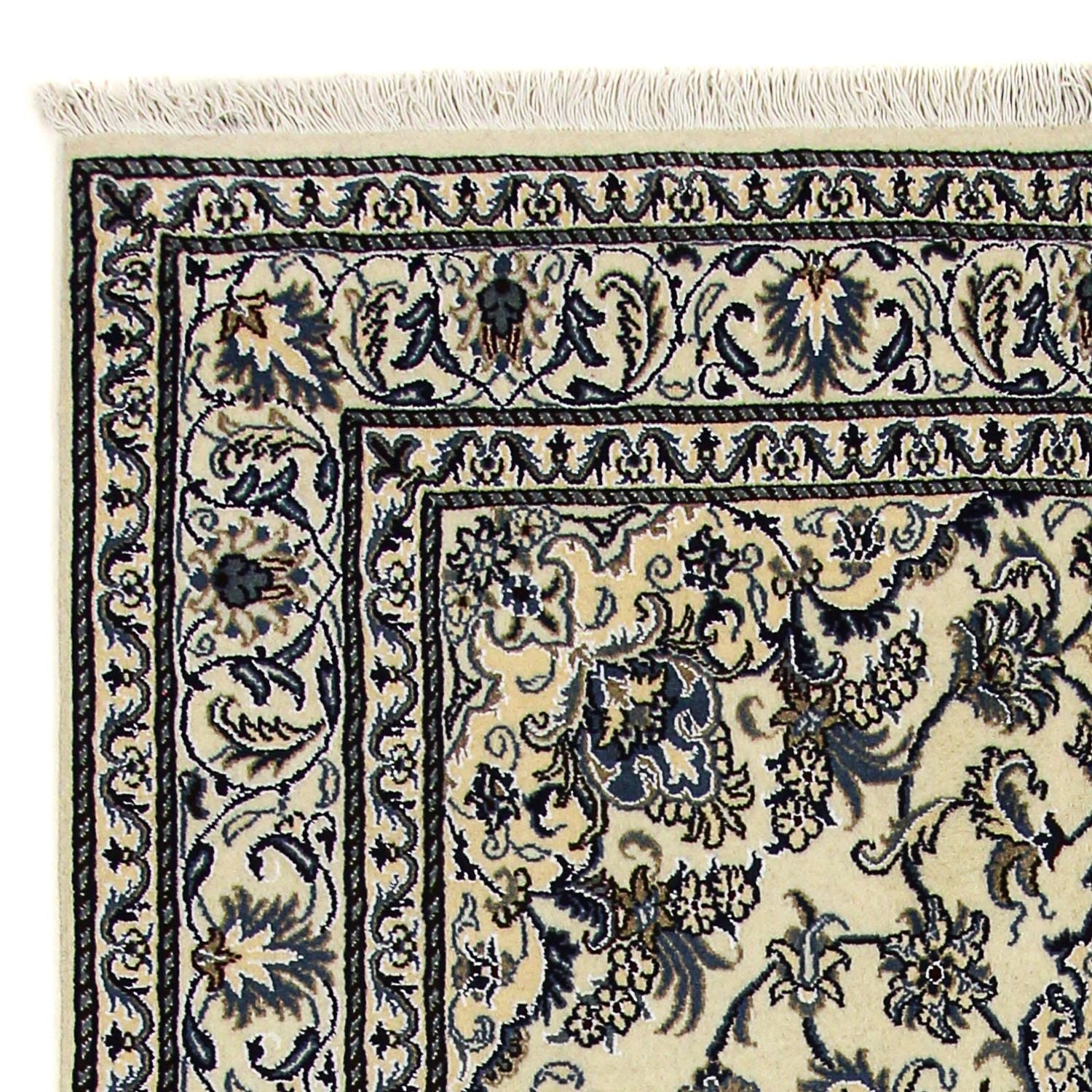 Tapis persan - Nain - 248 x 165 cm - beige