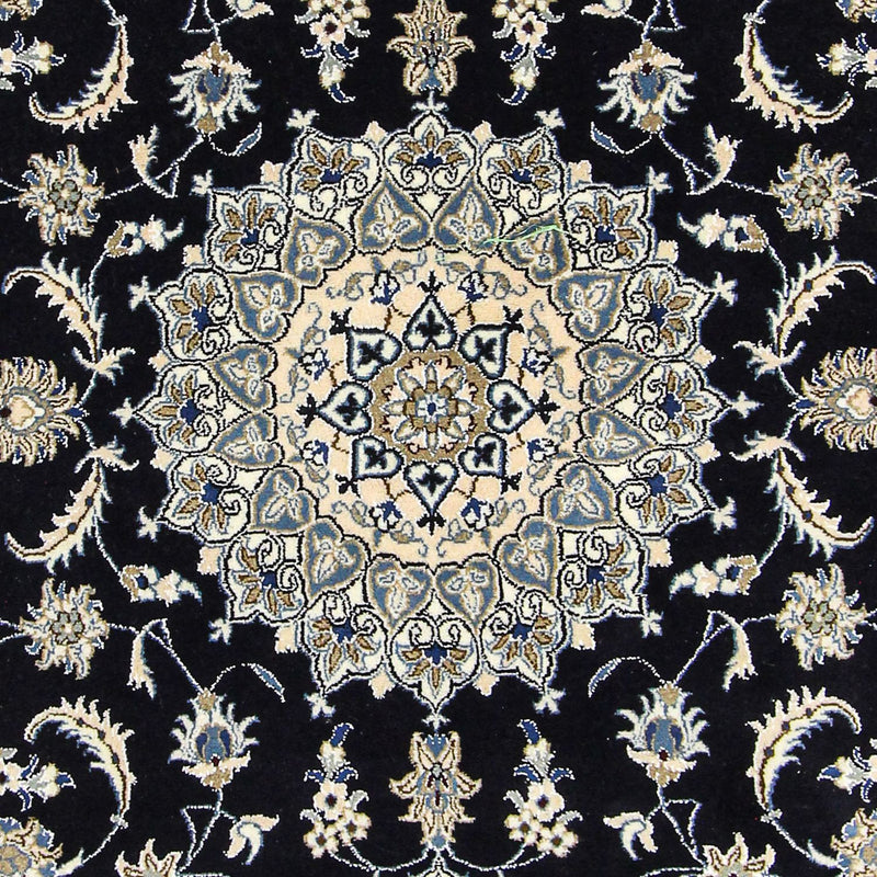 Tapis persan - Nain - 300 x 200 cm - bleu foncé