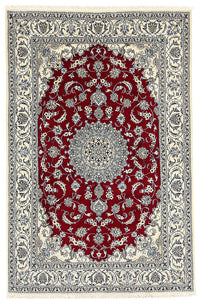 Tapis persan - Nain - 295 x 193 cm - rouge foncé