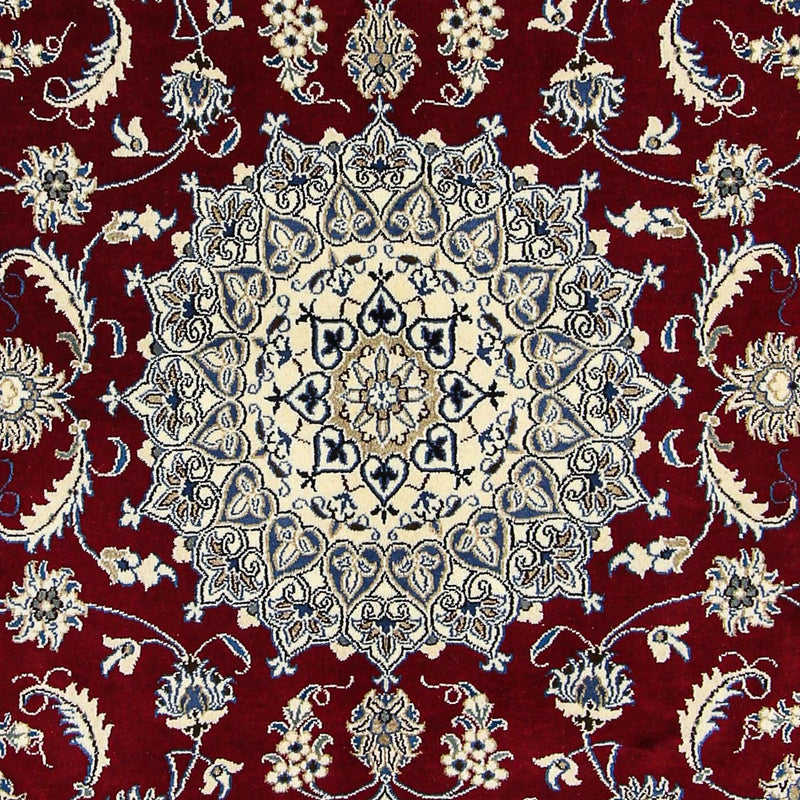 Tapis persan - Nain - 297 x 200 cm - rouge foncé