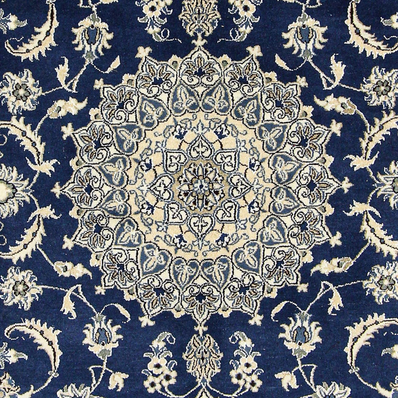 Tapis persan - Nain - 290 x 198 cm - bleu foncé