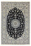 Tapis persan - Nain - 296 x 197 cm - bleu foncé