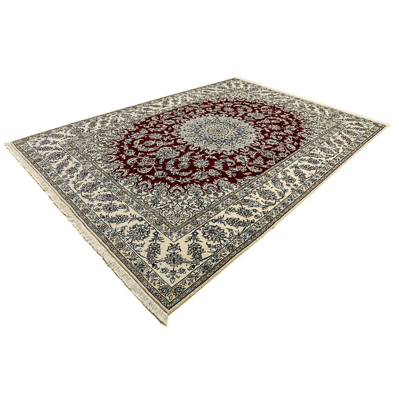 Tapis persan - Nain - 346 x 246 cm - rouge foncé