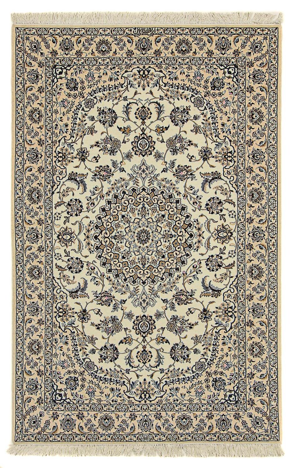 Tapis persan - Nain - Premium - 213 x 137 cm - beige