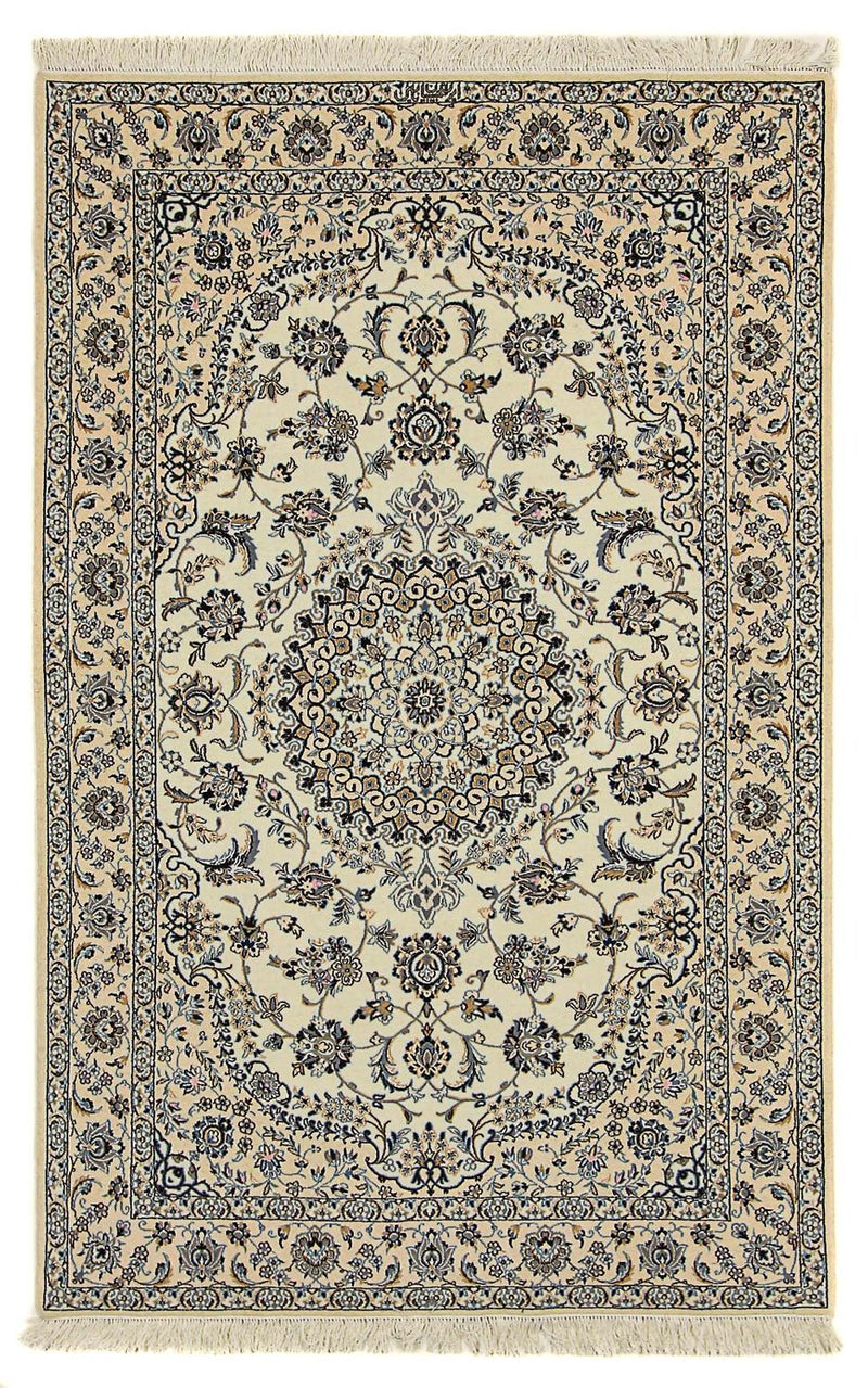 Tapis persan - Nain - Premium - 213 x 137 cm - beige