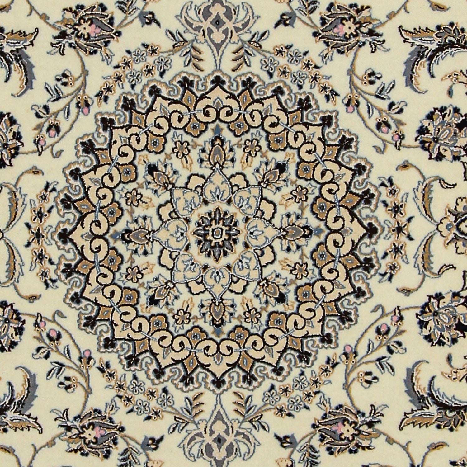 Tapis persan - Nain - Premium - 213 x 137 cm - beige