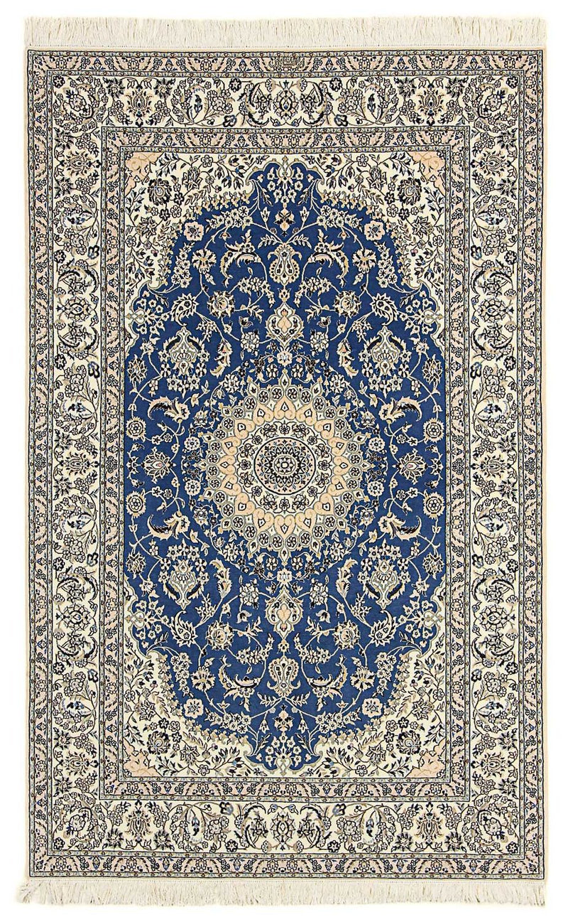 Tapis persan - Nain - Premium - 239 x 149 cm - bleu