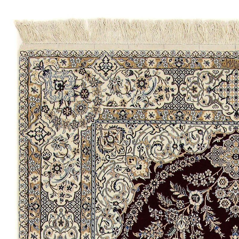 Tapis persan - Nain - Premium - 245 x 151 cm - bleu foncé
