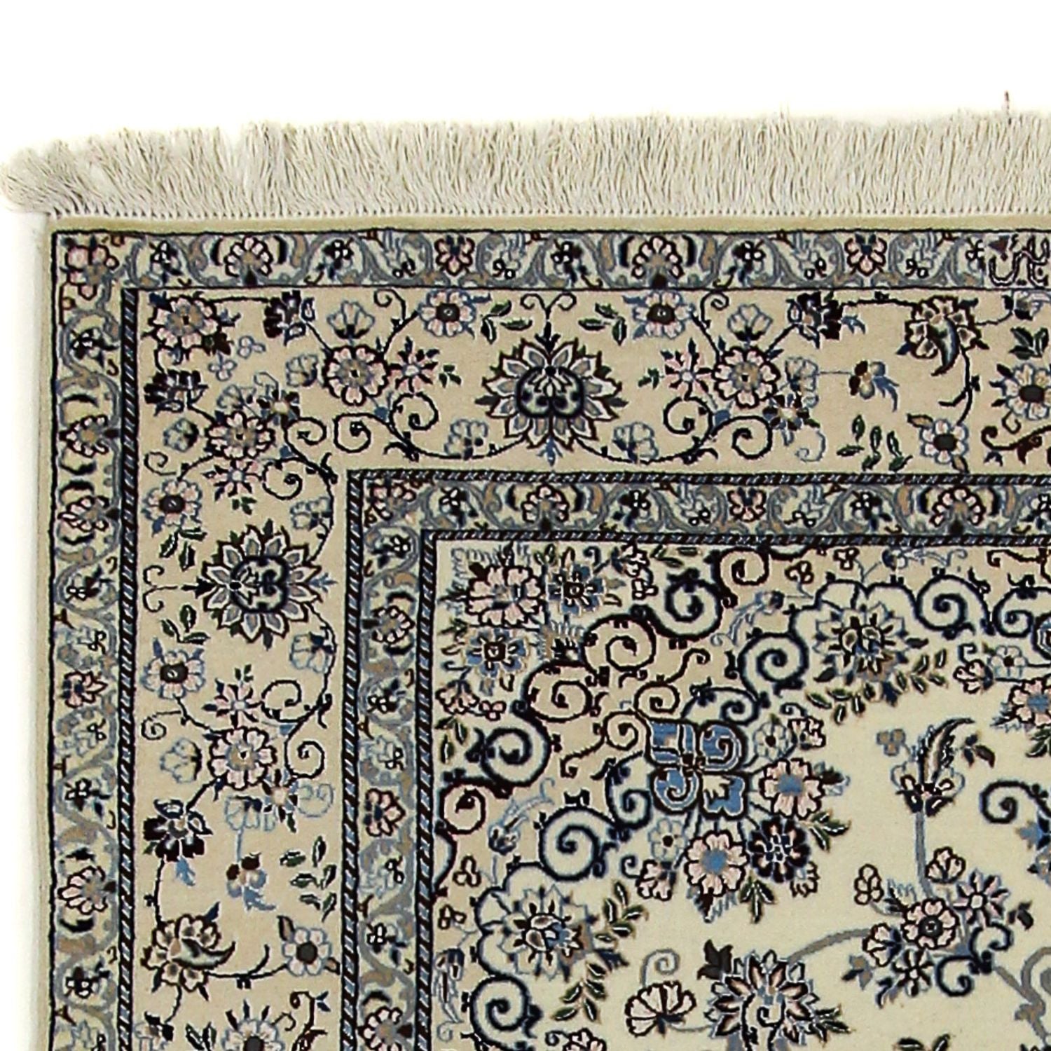 Tapis persan - Nain - Premium - 183 x 133 cm - beige