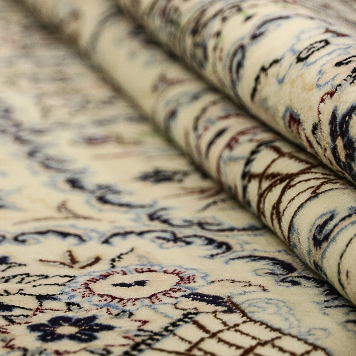 Tapis persan - Nain - Premium - 226 x 152 cm - beige