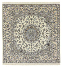Tapis persan - Nain - Premium carré  - 205 x 205 cm - beige