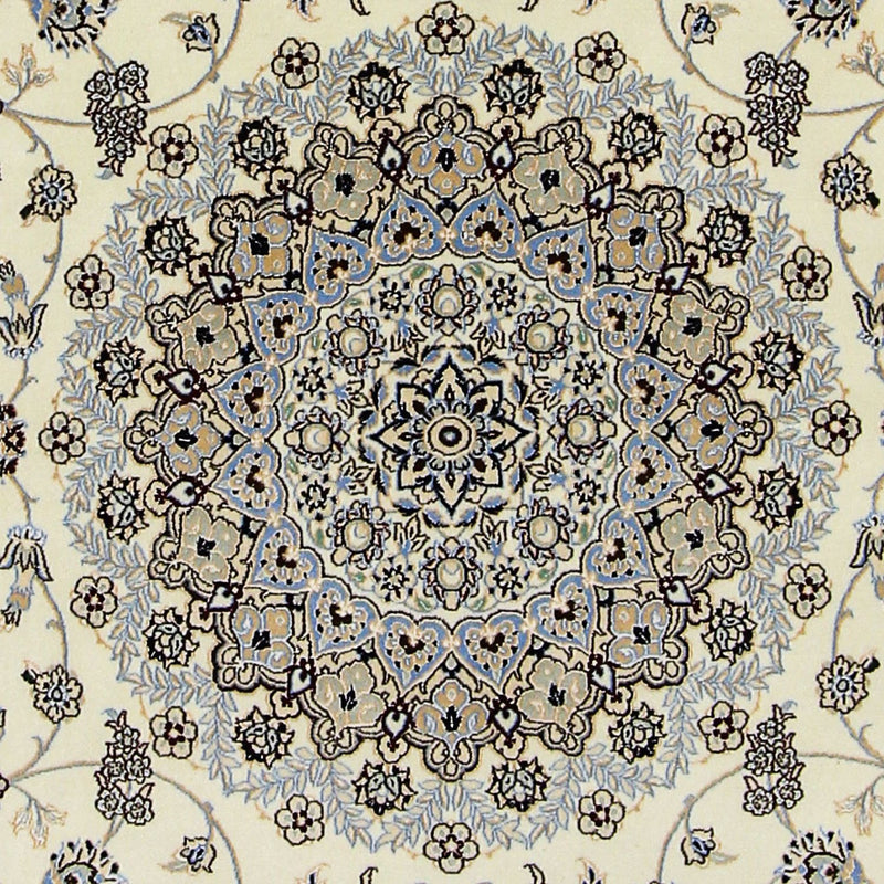 Tapis persan - Nain - Premium carré  - 205 x 205 cm - beige