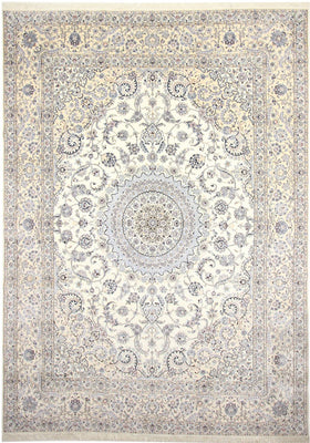 Tapis persan - Nain - Royal - 415 x 300 cm - crème