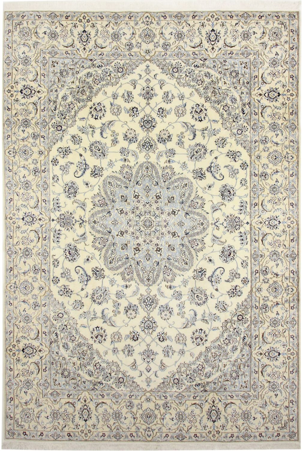 Tapis persan - Nain - Royal - 360 x 245 cm - crème