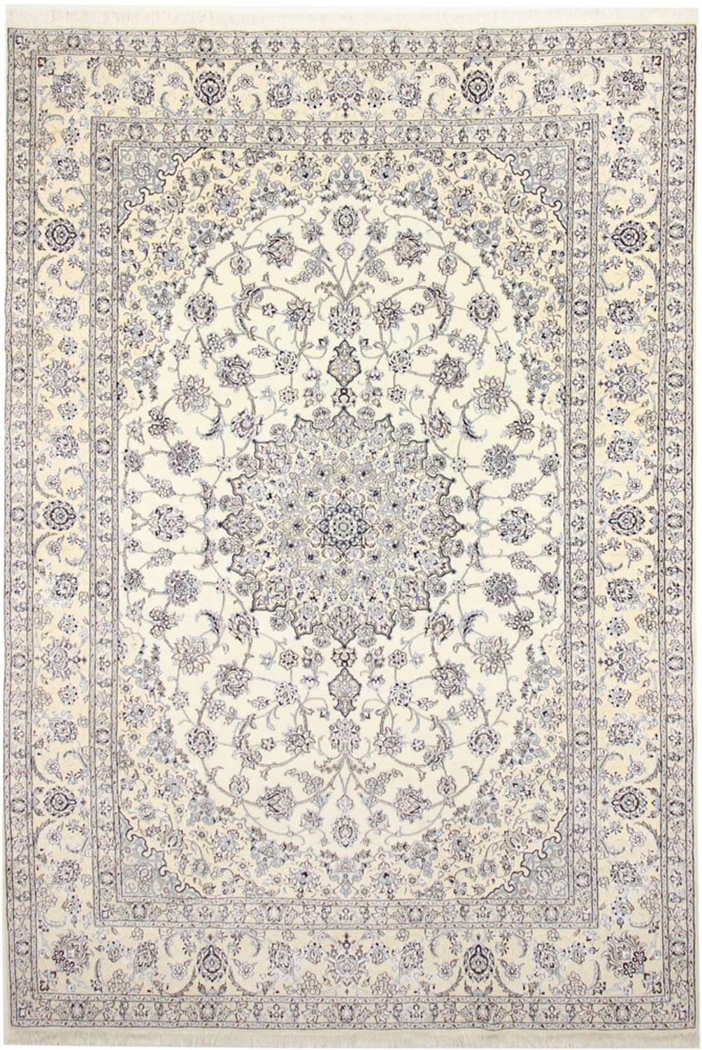 Tapis persan - Nain - Royal - 361 x 249 cm - crème