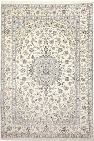 Tapis persan - Nain - Royal - 361 x 249 cm - crème