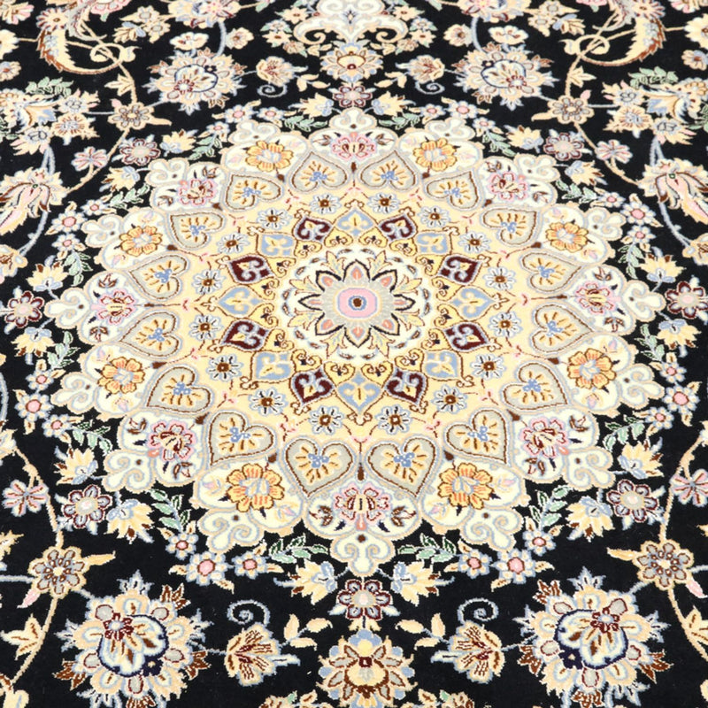 Tapis persan - Nain - Royal - 350 x 254 cm - bleu foncé