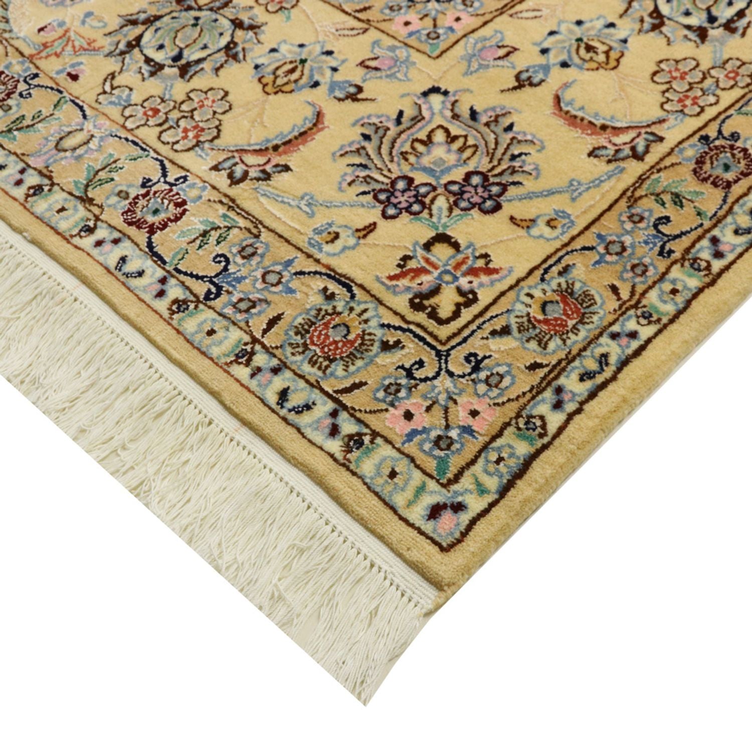 Tapis persan - Nain - Royal - 350 x 254 cm - bleu foncé
