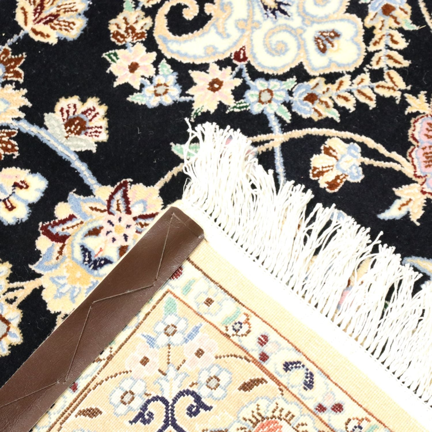 Tapis persan - Nain - Royal - 350 x 254 cm - bleu foncé