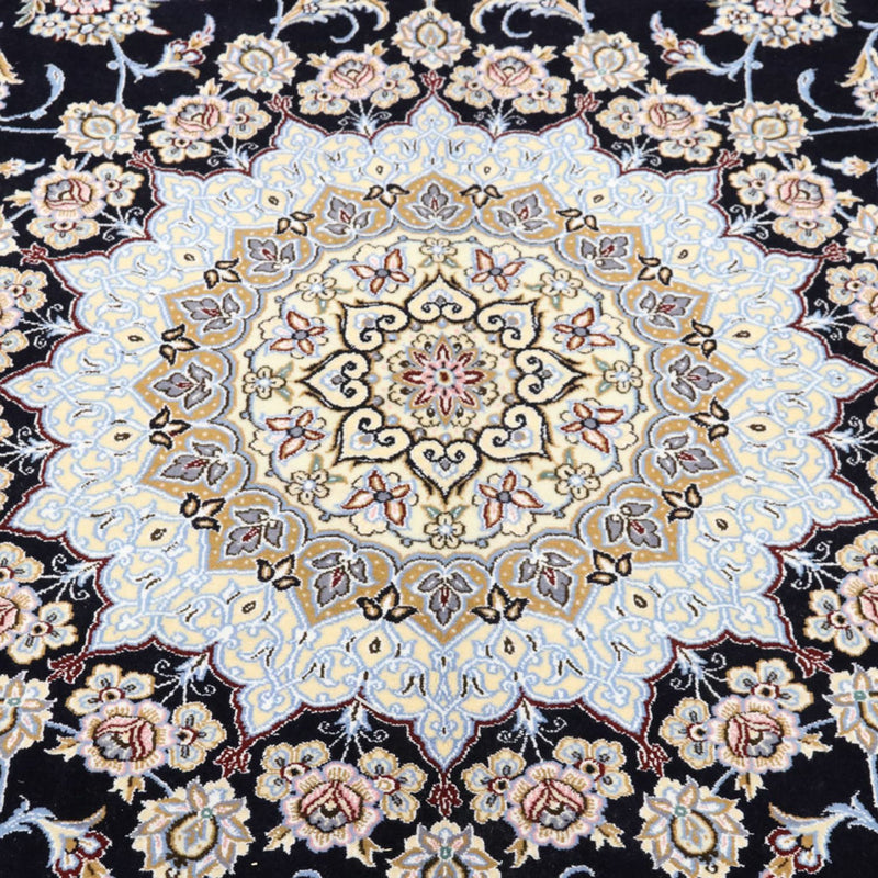 Tapis persan - Nain - Royal - 356 x 248 cm - bleu foncé