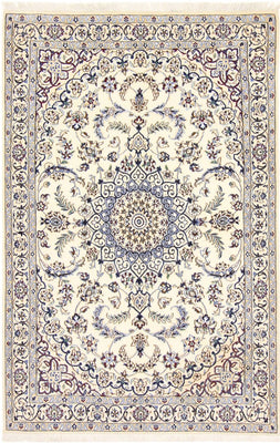 Tapis persan - Nain - Royal - 180 x 118 cm - crème